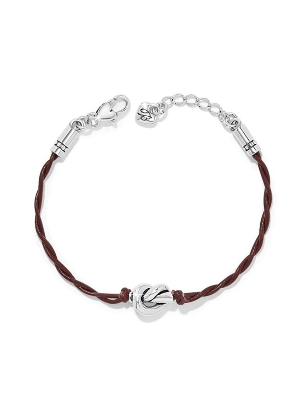 Brighton Interlok Single Knot Leather Bracelet  $78 JF038F Chili Pepper Brown